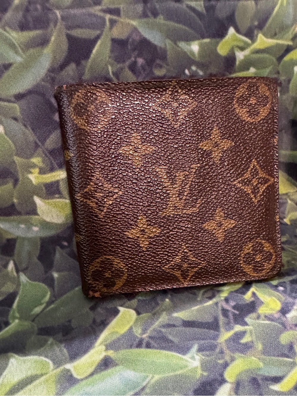 Louis Vuitton Monogram Canvas Brown and Tan Money Clip Wallet